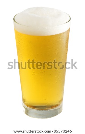 Beer-Objects on white background