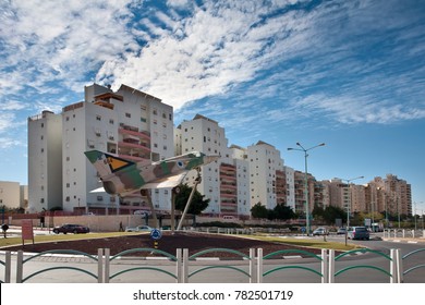 BEER-SHEVA, ISRAEL- JANUARY 12, 2011: Monument To Israeli Pilots.