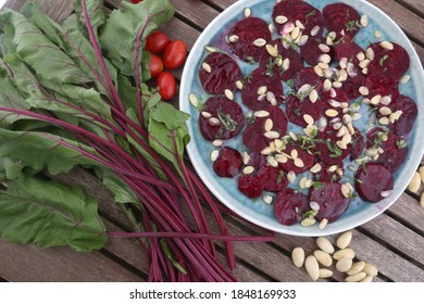 Beet Carpaccio As Healthy Vegan Food