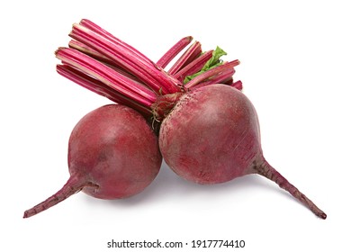 Beet root closeup isolated on white background