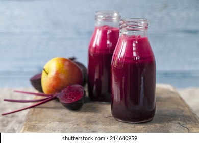 Beetroot and apple juice
