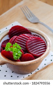 Beetroot in a bowl with parsley