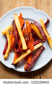 Beetroot, Carrot, Parsnip Fries