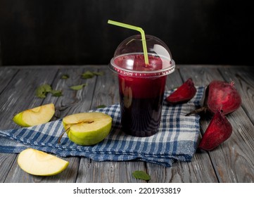 Beetroot Fresh Juice. Detox And Diet.Non Alcoholic Beverage