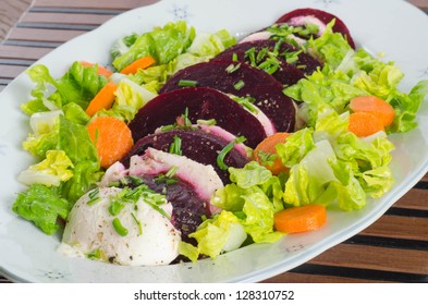 Beetroot And Mozzarella Caprese