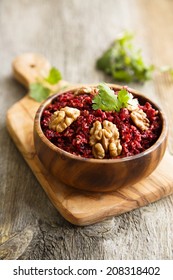 Beetroot Relish With Nuts And Herbs