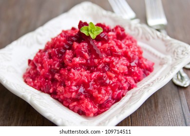 Beetroot risotto