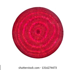 Beetroot slices isolated on white background. top view - Powered by Shutterstock