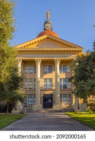 Beeville. Texas, USA - September 25, 2021: The Bee County Courthouse