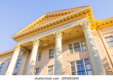 Beeville. Texas, USA - September 25, 2021: The Bee County Courthouse