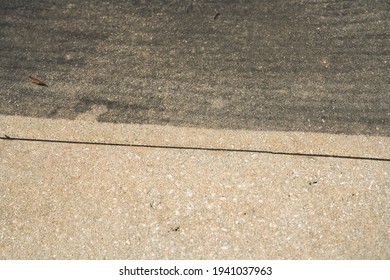 Before And After Pressure Washing Driveway Concrete Surface Cleaning