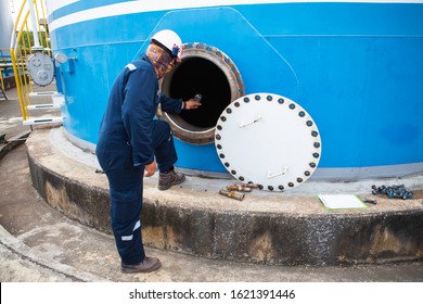 Before Entering The Confined Space, The Amount Of Air In The Tank Must Be Measured And Properly Ventilated.