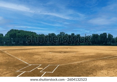 Before the game, a beautifully maintained baseball field.