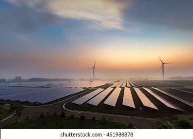 Before Sunrise Solar Power Plants