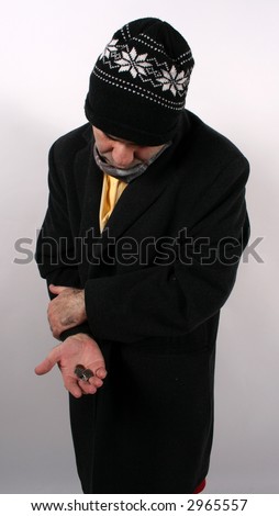 Begging man