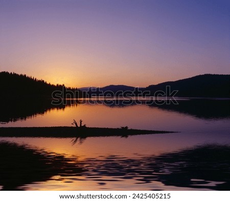 Beglik lake at sunset, Rhodopi mountains, waterscape, fim scanned on Imacon 646, Bulgaria, Balkans