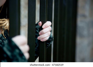 Woman Behind Bars Images, Stock Photos & Vectors | Shutterstock