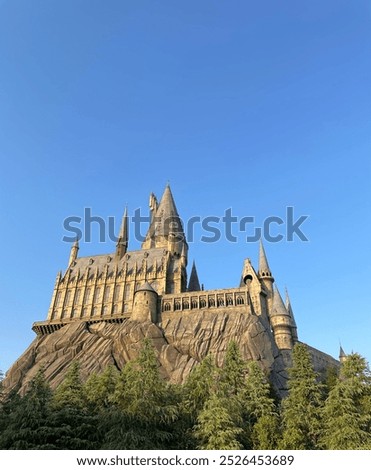 Behind Hogwarts Castle at Universal Studios Japan
