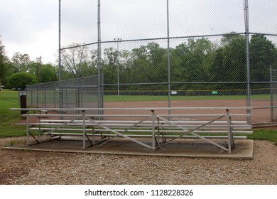 behind bleachers