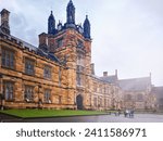 Behold the enchanting beauty of a university in Sydney, Australia, resembling a royal castle from a fairytale. A blend of historic charm and educational grandeur.