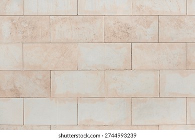 Pared ladrillo beige como