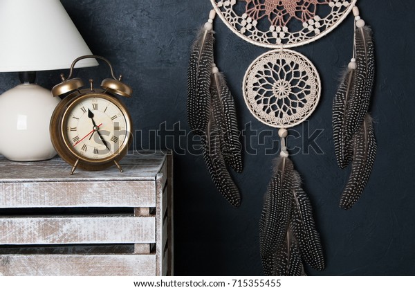 Beige Brown Dream Catcher Alarm Clock Stock Photo Edit Now