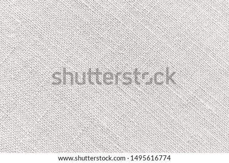Beige canvas fabric for background, light linen texture background