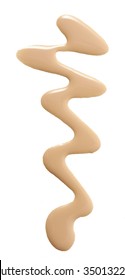 Beige Color Nail Vanish In Abstract Shape