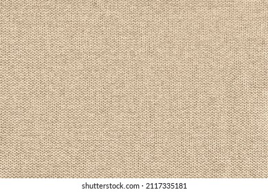 Beige cotton woven sofa cushion fabric texture background  High resolution photography