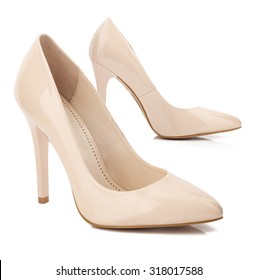 Nude Color High Heels Images, Stock 