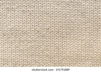 Beige Knitted Texture Or Background