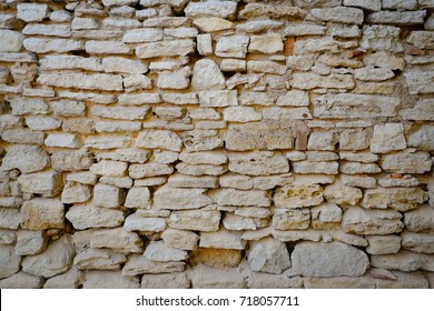 Beige Not Accurate Stone Wall Background 