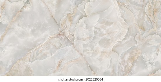 Beige Onyx Marble Texture Background, Natural Italian Glossy Onyx Marble Stone, polished limestone Granite slab stone, Ceramic Close up Glossy Wall Tiles Surface. - Shutterstock ID 2022320054