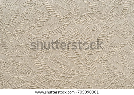 Beige paper with embossed leaves