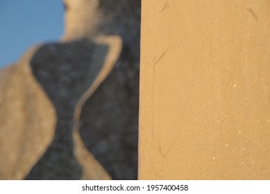 Beige Plaster Mica Texture With Organic Background