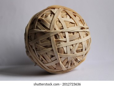 Beige Round Elastic Band Ball 