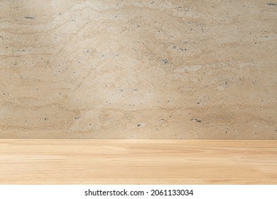 Beige stone product backdrop, showcase display