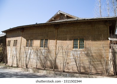 BEIJING, CHINA, APRIL 15, 2018: traditional vintage Chinese architecture at  Water Town Gubeishuizhen