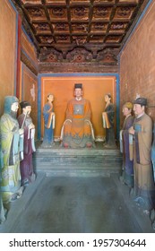 BEIJING, CHINA, AUGUST 25, 2019: Statue Of Chinese Folk Story Exhibition Of Beijing Dongyue Temple