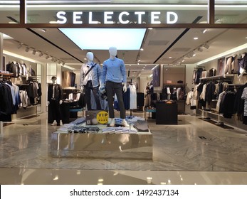 Beijing, China - August 30, 2019：Selected Is A Metropolitan Elite Men's Wear Brand With Unique Charm And Taste Under BESTSELLER. Located In Wangfujing Apm.Beijing,China.