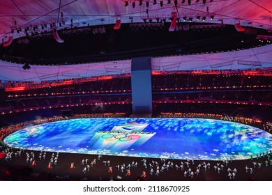 BEIJING, CHINA - FEBRUARY 4: Illustration Of The Opening Ceremony Of The Beijing 2022 Winter Olympics At Beijing National Stadium