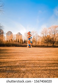 Beijing, China - January 17, 2019. Scenery In Chaoyang Park.