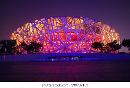 BEIJING, CHINA - JUNE 1: Beijing National Stadium(Bird's Nest) Is The 2008 Summer Olympics Main Stadium,and It Also Was Host To The Opening And Closing Ceremonies In Beijing On June 1, 2012