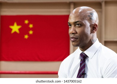 Beijing, China - June 28, 2019: Stephon Marbury Is Introduced As New Head Coach Of CBA Team Beijing Royal Fighters.