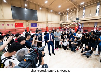 Beijing, China - June 28, 2019: Stephon Marbury Is Introduced As New Head Coach Of CBA Team Beijing Royal Fighters.