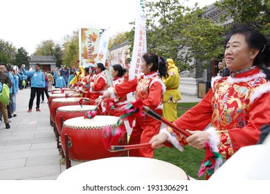 BEIJING, CHINA - OCTOBER 28, 2017: This is opening ceremony for One Belt One Road activities, which is walking around kunming lake for international friends. 
