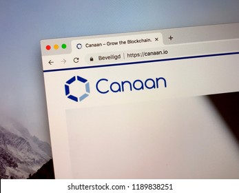 Beijing, China - September 27, 2018: Website Of Canaan Creative, A Chinese An Computer Hardware Manufacturer.