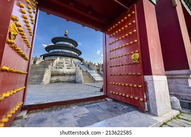 Beijing, China At Temple Of Heaven.