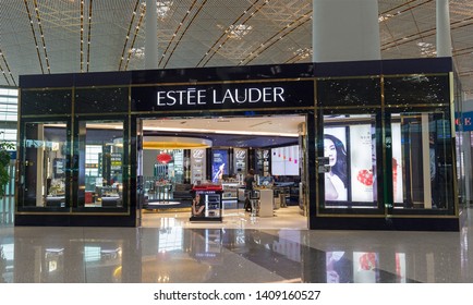 BEIJING, CHINA-AUGUST 13, 2017: ESTEE LAUDER shop. ESTEE LAUDER is a multinational company founded in 1946; it takes part in the industry of cometics