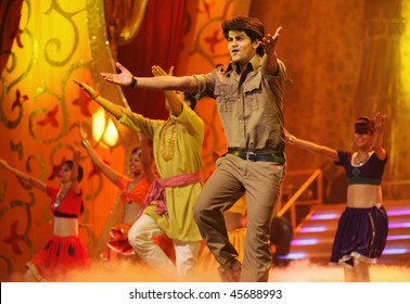 BEIJING - JANUARY 31: The Indian Bollywood Film Star Song And Dance Troupe Perform On Stage During Indian Music And Dance Show At Beijing Exhibition Theater On January 31, 2010 In Beijing, China.